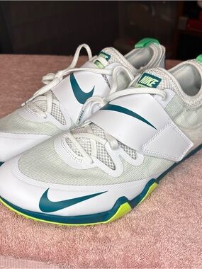 Size 10.5 Nike Pole Vault Elite White Bright Spruce FZ9649 100